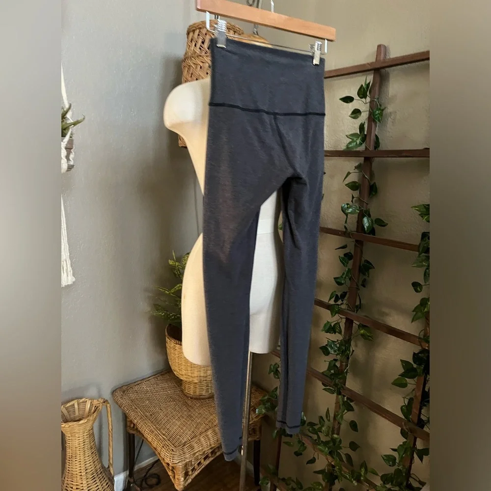 Lululemon Wunder Under Pant (Roll Down) Heathered Black